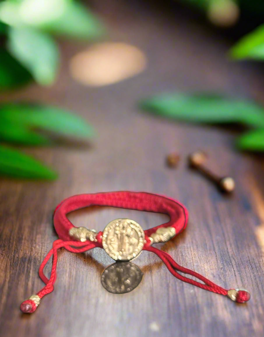 18k Gold Aphrodite Saint Benedict Charm Bracelet